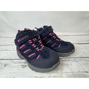Mountain Warehouse Kids Boots US 10C Navy Pink Hiking Walking Outdoor